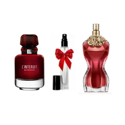 PACK 10ML LA BELLE EDP + 10ML L'INTERDIT ROUGE + 10ML GRATUIT - Pack femmes