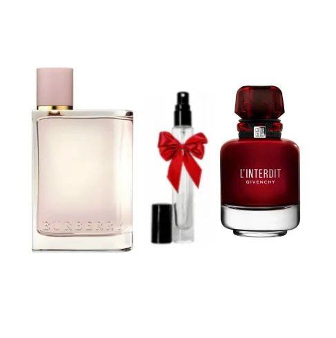 PACK 10ML BURBERRY HER + 10ML L'INTERDIT ROUGE + 10ML GRATUIT - Pack femmes