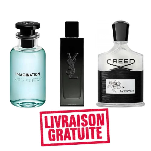 Pack 10ml Imagination Louis Vuitton + 10ml MYSELF Eau de Parfum + 10ml Creed Aventus