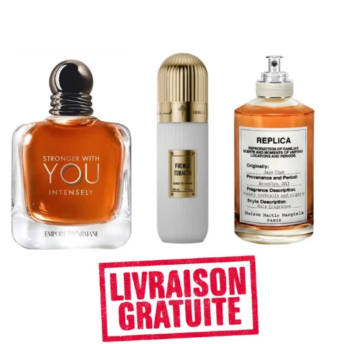 Pack 10ml Jazz Club + 10ml French Tobacco +10ml You Intensely