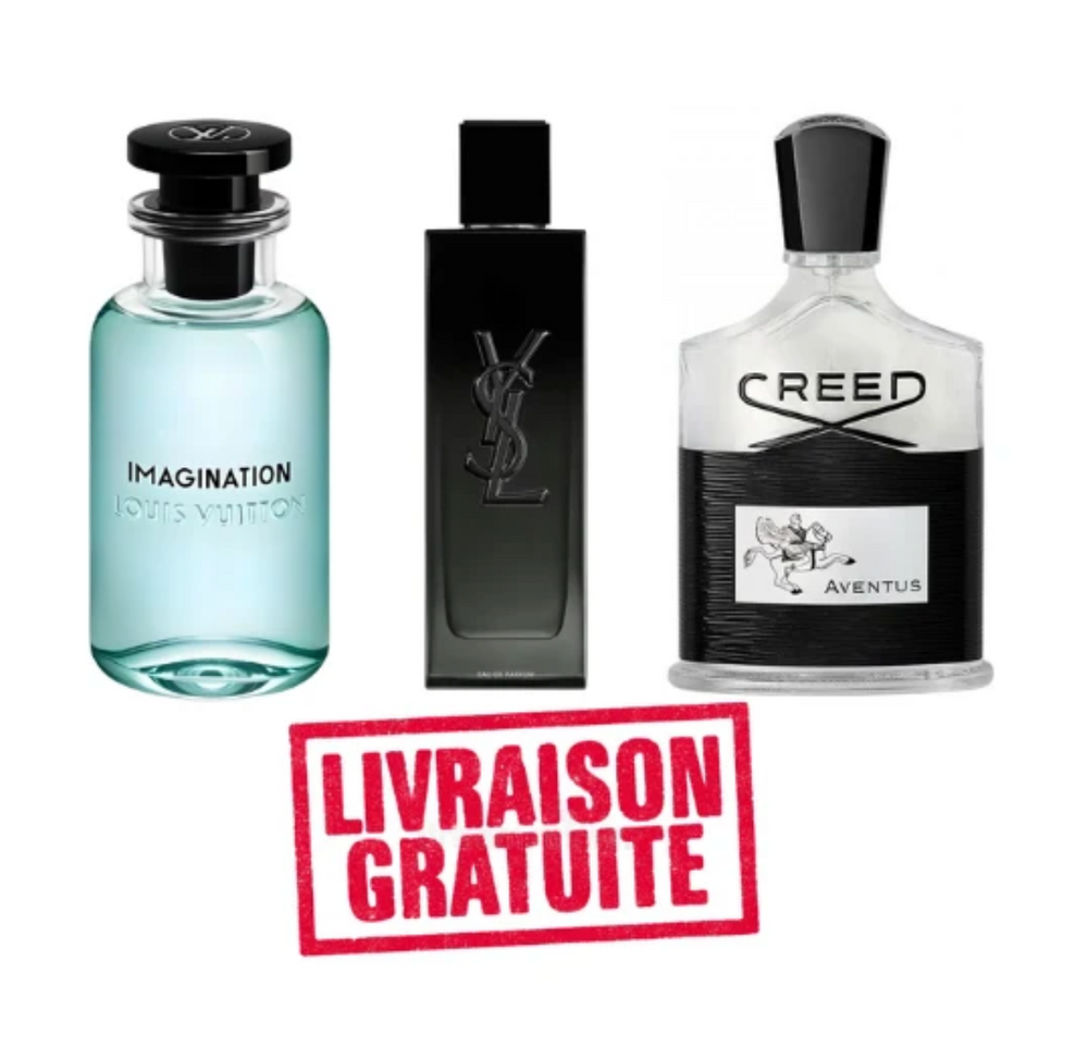Pack 10ml Imagination Louis Vuitton + 10ml MYSELF Eau de Parfum + 10ml Creed Aventus