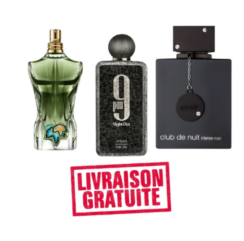 Pack 10 ml le beau paradise garden + 10ml 9pm night out + 10ml club de nuit