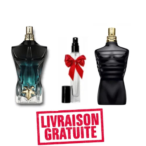 Pack 10ml le beau le parfum + 10ml le male le parfum + 10ml gratuit